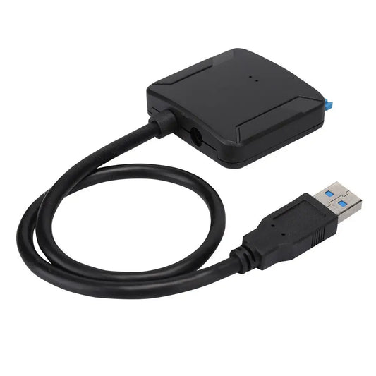 Convertor USB 3.0 la SATA 22pini HDD 2.5" /SSD-uri Plug&Play posibilitate alimentare 12VDC 5.5x2.1mm max.16TB
