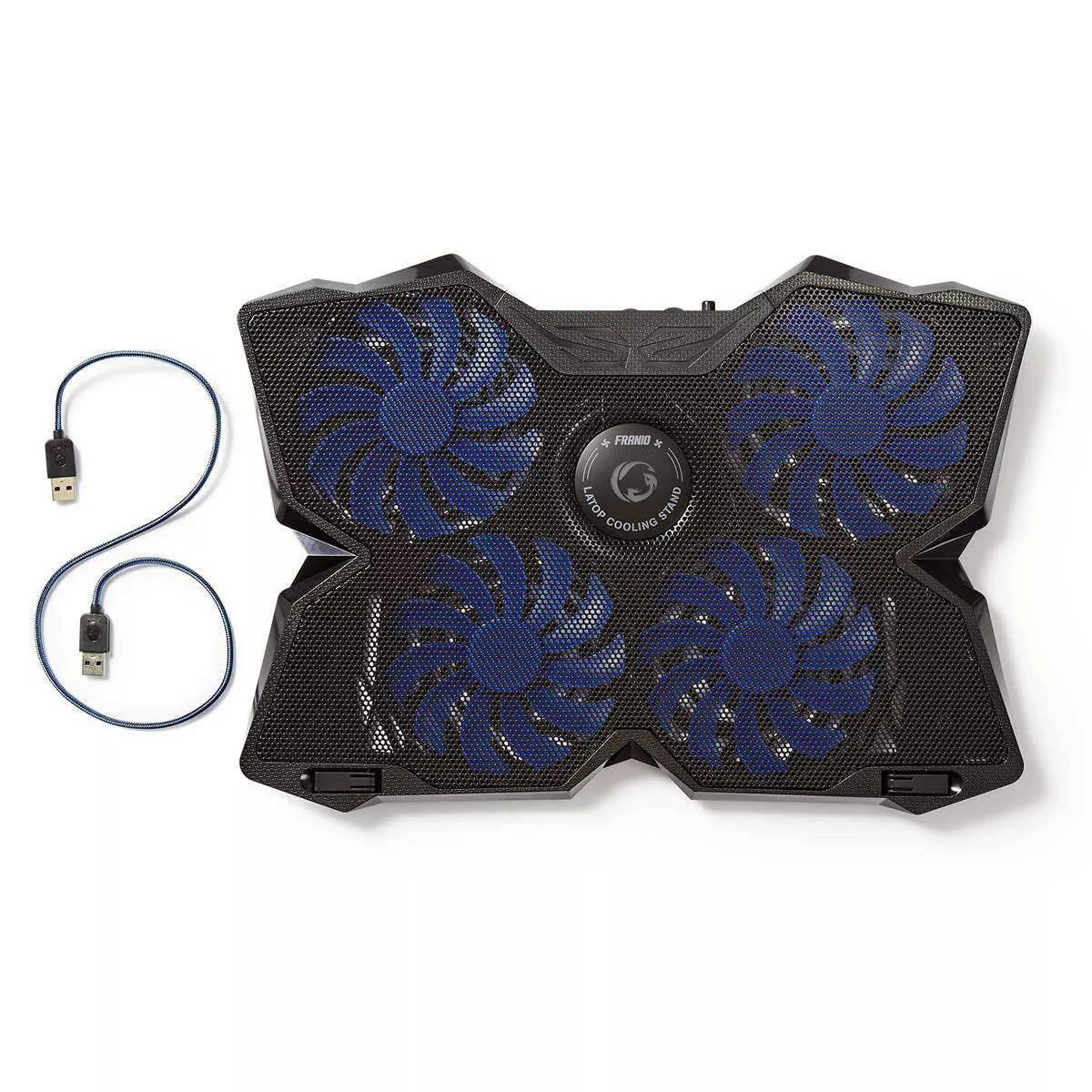 Cooler Laptop Gaming cu 4 ventilatoare compatibil 15-19" USB Nedis