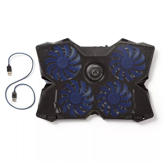 Cooler Laptop Gaming cu 4 ventilatoare compatibil 15-19" USB Nedis
