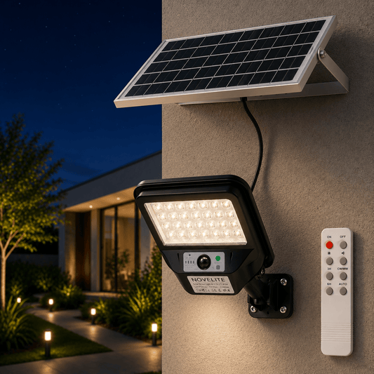 Corp Stradal Solar LED cu Senzor SUNO 40W 3CCT IP54 - NOVELITE - eVoltaSmart