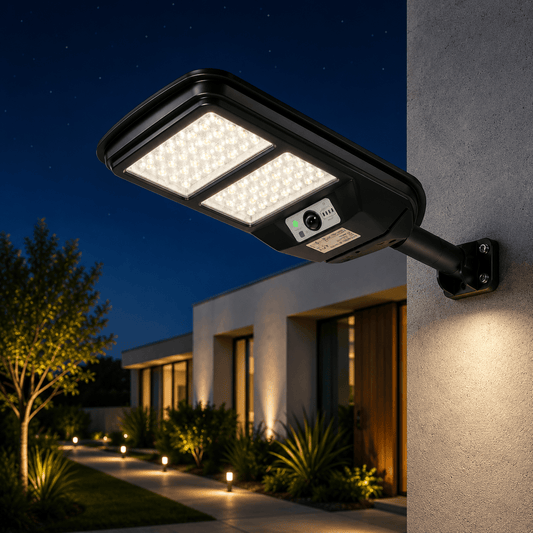 Corp Stradal Solar LED cu Senzor SUNO 80W 3CCT IP54 - NOVELITE - eVoltaSmart