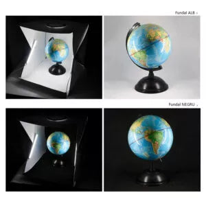 Cort Foto iluminat cu banda LED alba