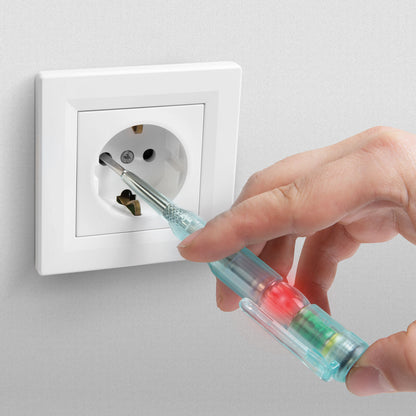 Creion de faza cu functie fara contact cu LED rosu 70-250VAC alimentat cu baterie MAXWELL