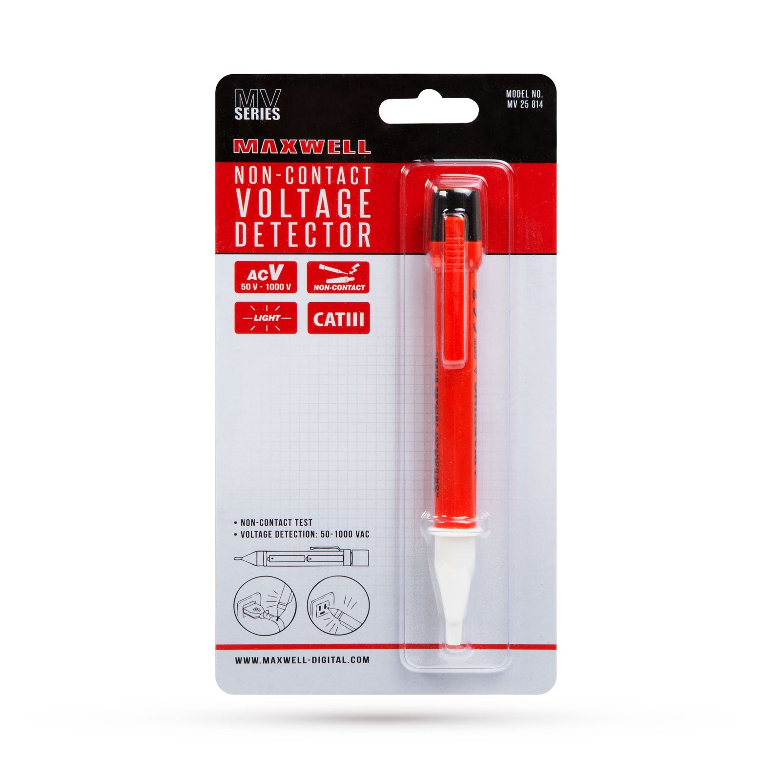 Detector de tensiune fara atingere semnal luminos LED