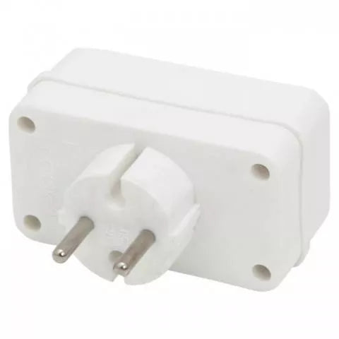 Distribuitor 2 simple Euro si 1 shuko cu protectie