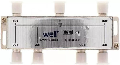 Distribuitor semnal TV 6 cai 1000Mhz Well