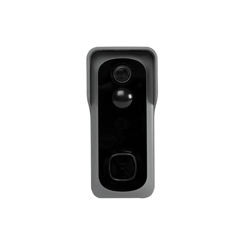 Sonerie video smart WiFi 1080P Full HD cu detectie miscare, montata la usa de intrare
