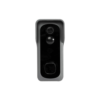 Sonerie video smart WiFi 1080P Full HD cu detectie miscare, montata la usa de intrare
