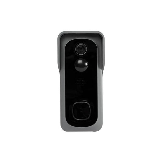 Sonerie video smart WiFi 1080P Full HD cu detectie miscare, montata la usa de intrare
