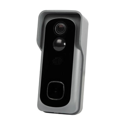 Sonerie video smart Tuya cu vedere nocturna infrarosu, supraveghere exterior noapte
