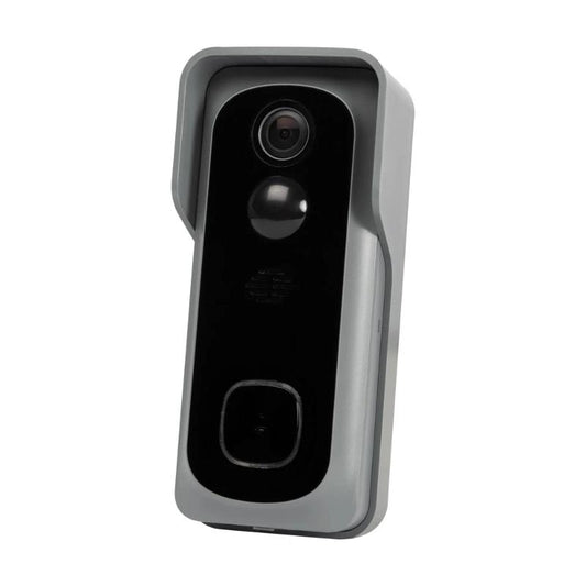 Sonerie video smart Tuya cu vedere nocturna infrarosu, supraveghere exterior noapte
