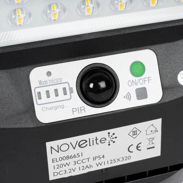 Corp iluminat stradal solar 120W Novelite Suno, detaliu senzor miscare