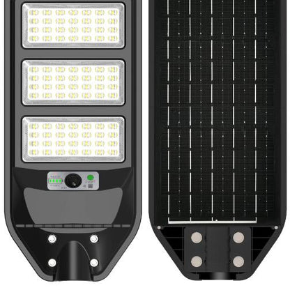 Corp stradal solar LED Novelite Suno 120W cu senzor de miscare, vedere frontala