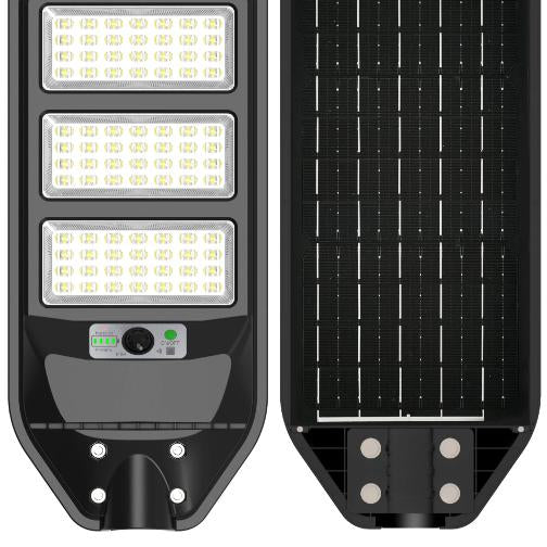 Corp stradal solar LED Novelite Suno 120W cu senzor de miscare, vedere frontala