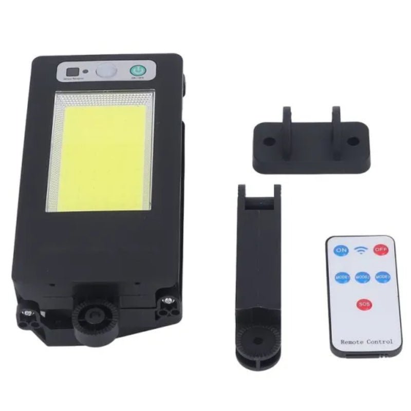 Felinare solare 8W, alb, IP64, flexibil, cu senzor de miscare si telecomanda - eVoltaSmart