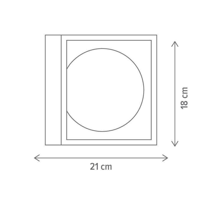 Iluminat interior Klausen Fence AP1, metal și sticlă opal, IP20, colecția Urban
