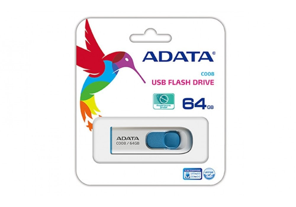 Flash drive 64GB C008 USB 2.0 ADATA AC008-64G-RWE