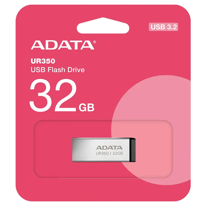 Flash drive metalic ADATA UR350 USB3.2 32GB UR350-32G-RSR/BK