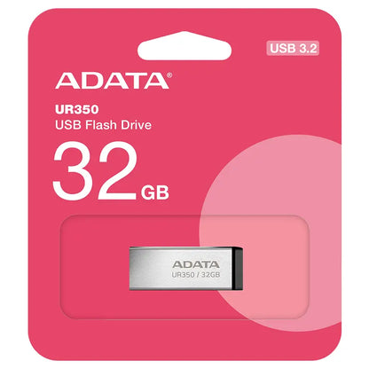 Flash drive metalic ADATA UR350 USB3.2 32GB UR350-32G-RSR/BK