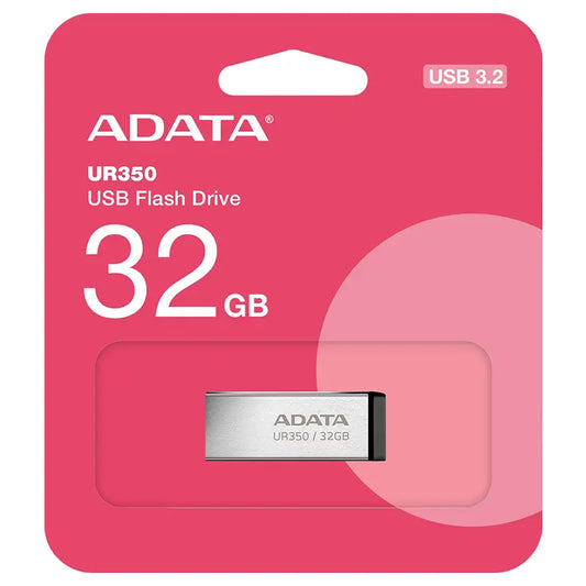 Flash drive metalic ADATA UR350 USB3.2 32GB UR350-32G-RSR/BK