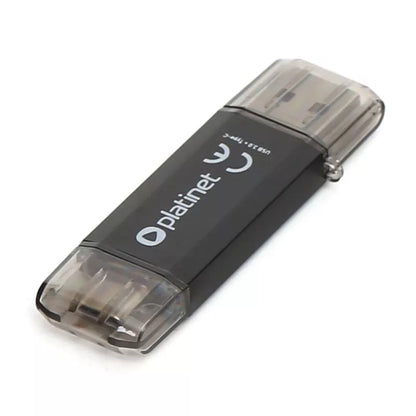 Flash Drive USB 3.0 + TYPE C 64GB C-DEPO PLATINET PMFC64S