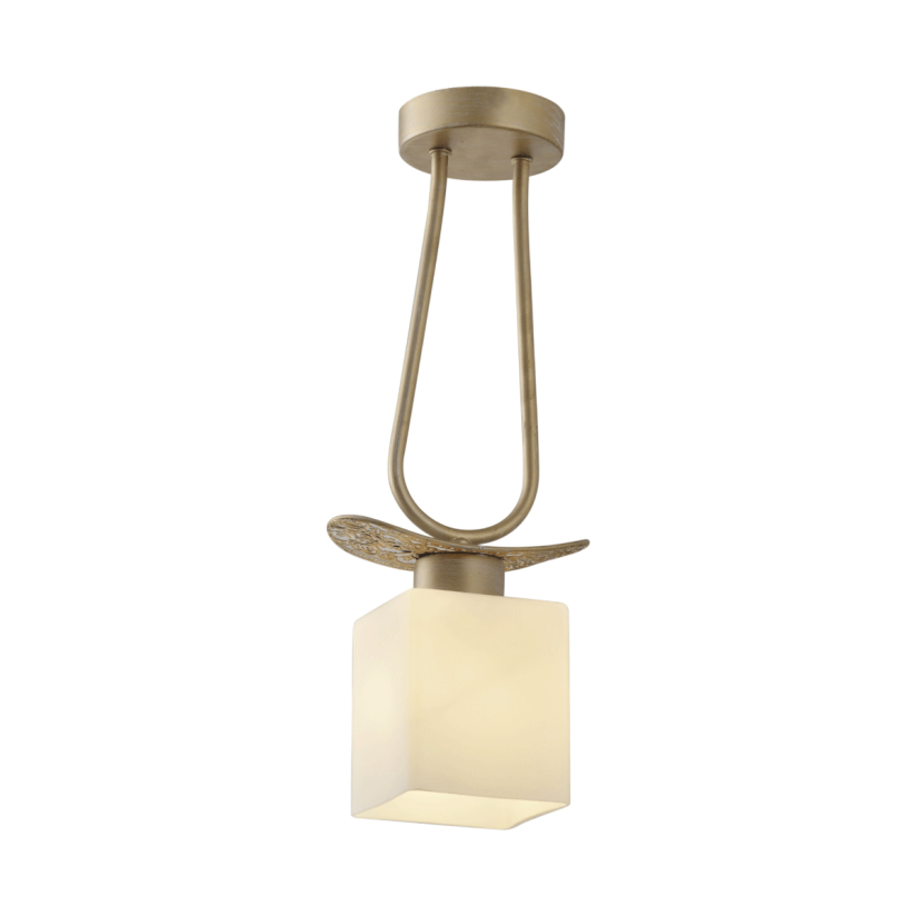 Lustră GOLDIE 1, KL6611, 1xE27, alamă antichizată