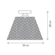 Plafoniera Hexa PL1 Klausen metal negru auriu, iluminat interior contemporan
