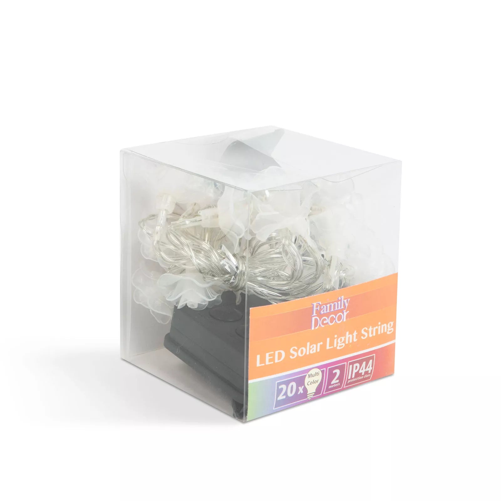 Instalatie de pom cu incarcare solara IP44 LED floare 2.3m 20 LED multicolore