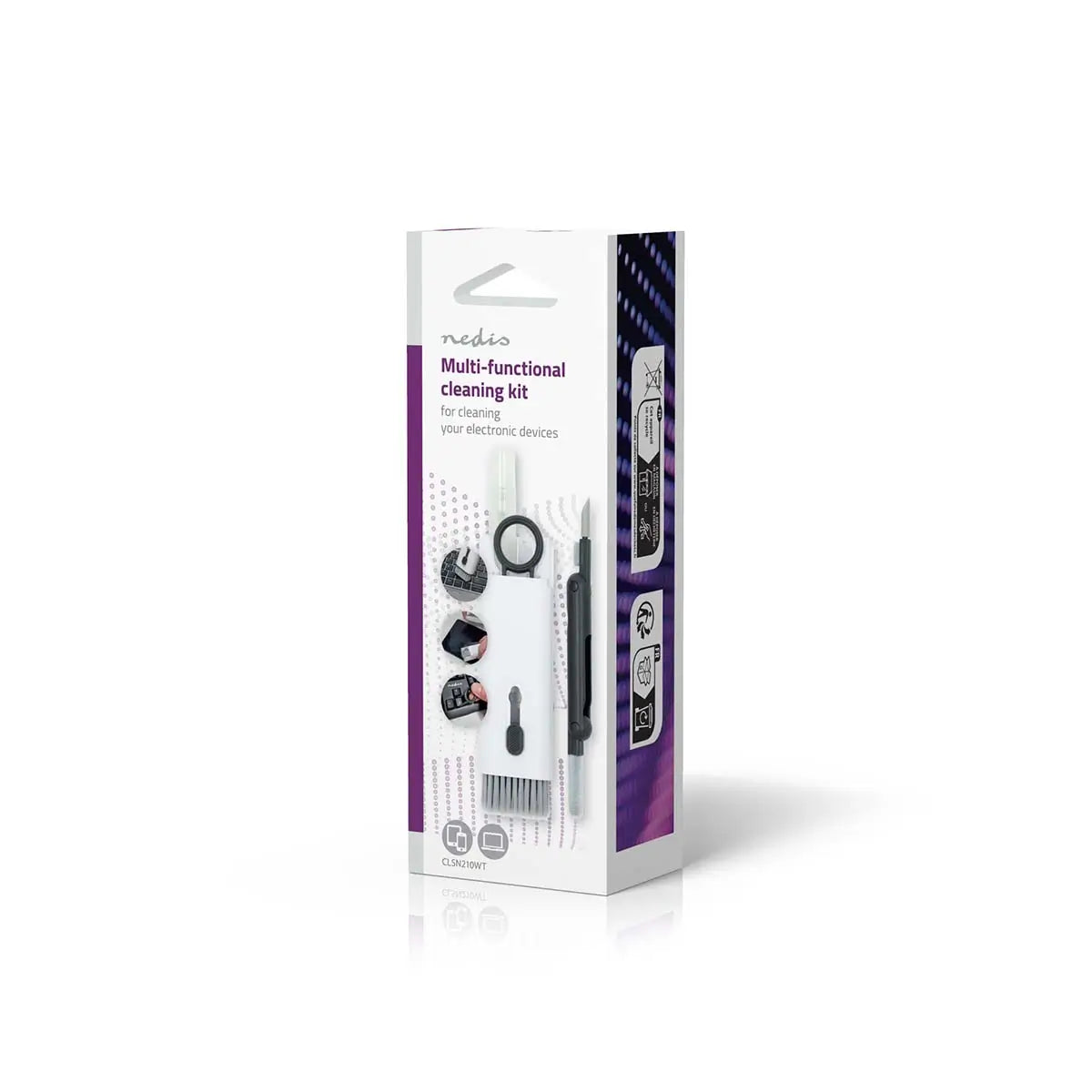 Kit Nedis CLSN210WT de curatare dispozitive electronice 7 in 1