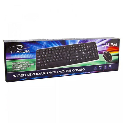 Kit tastatura +mouse USB SALEM ESPERANZA