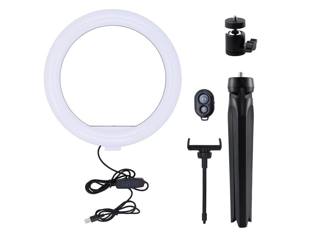 Lampa circulara Well 10" cu trepied masa telecomanda