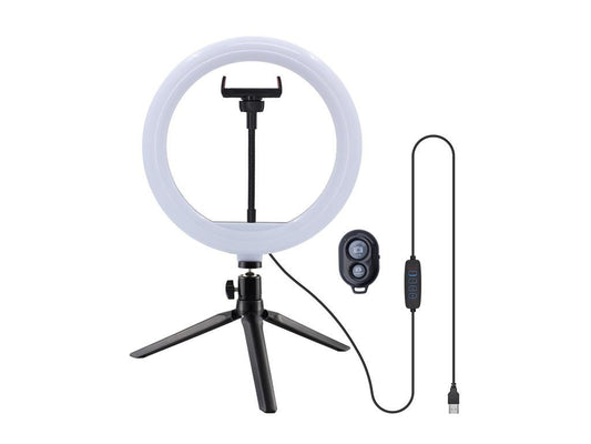 Lampa circulara Well 10" cu trepied masa telecomanda