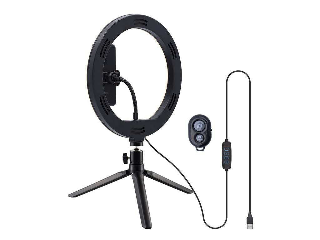 Lampa circulara Well 10" cu trepied masa telecomanda