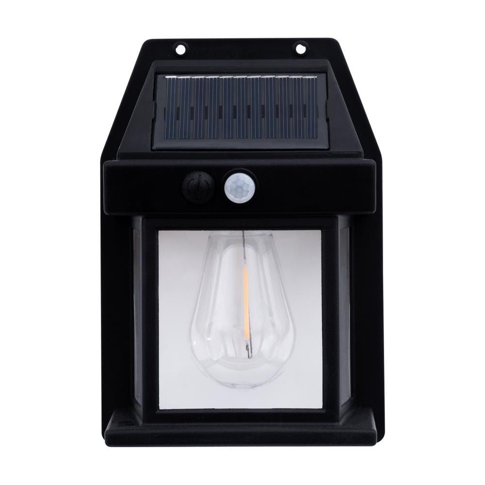Lampa solara Bayern senzor 3W IP44, negru, Erste - eVoltaSmart
