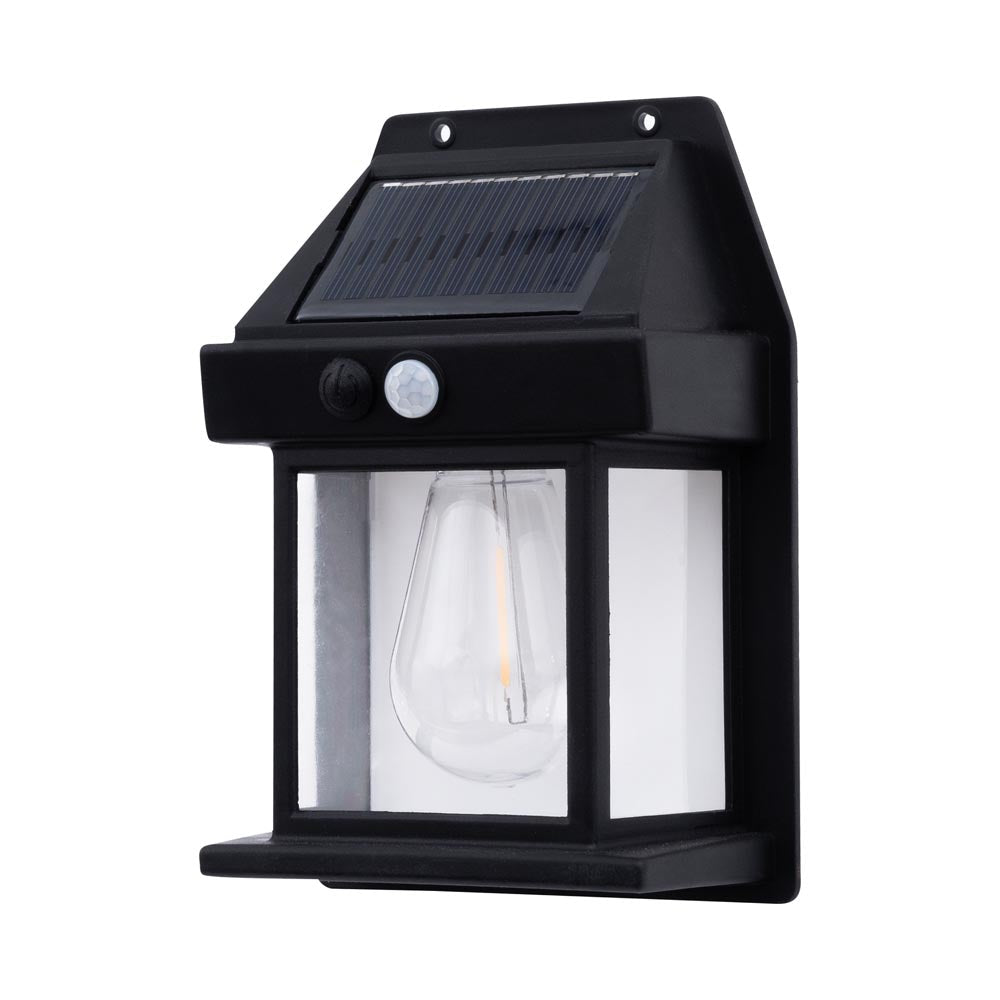 Lampa solara Bayern senzor 3W IP44, negru, Erste - eVoltaSmart