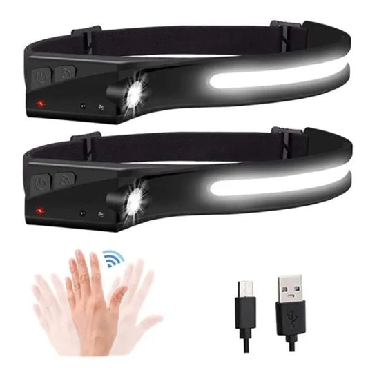 Lanterna LED de cap cu acumulator 3W, incarcare USB, 300 lumeni, IP65 - eVoltaSmart