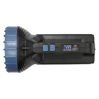 Lanterna LED USB + SOLAR 400lm negru/albastru TD-3600S