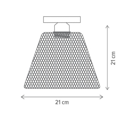 Corp de iluminat plafoniera Loana PL1 B KL100094, finisaj negru metal, 1 sursa E27, Klausen
