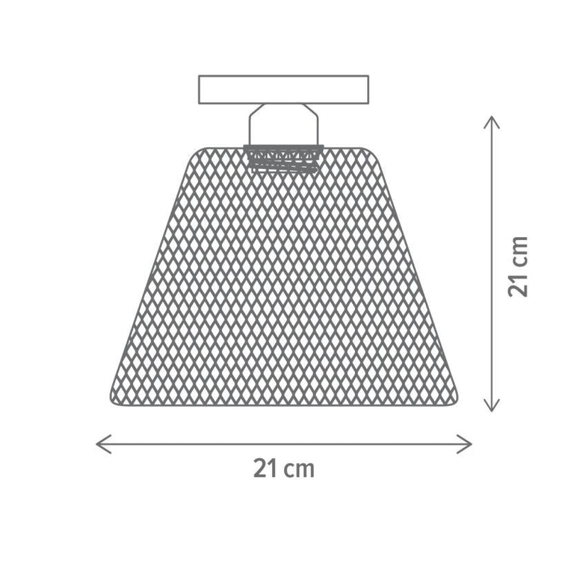 Corp de iluminat plafoniera Loana PL1 B KL100094, finisaj negru metal, 1 sursa E27, Klausen
