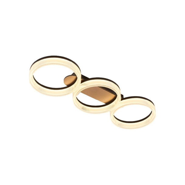 LUSTRĂ LED SUNSET PL3, TRANSPARENT, AURIU - Evolta Smart