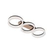 LUSTRĂ LED SUNSET PL3, TRANSPARENT, AURIU - Evolta Smart