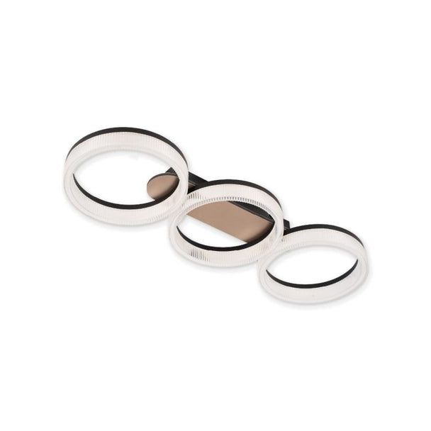 LUSTRĂ LED SUNSET PL3, TRANSPARENT, AURIU - Evolta Smart