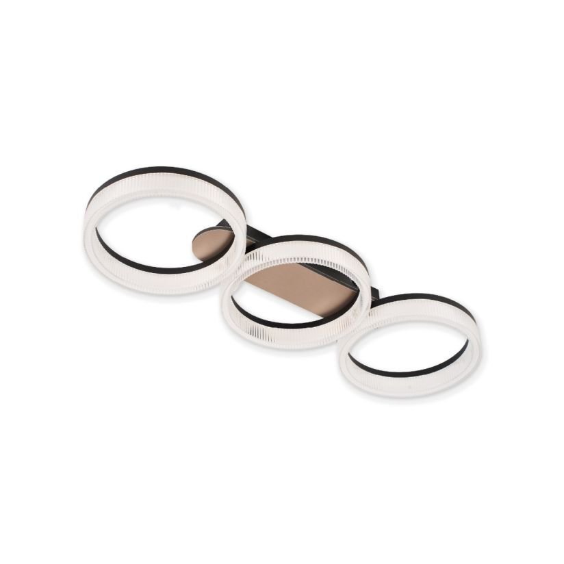 LUSTRĂ LED SUNSET PL3, TRANSPARENT, AURIU - Evolta Smart