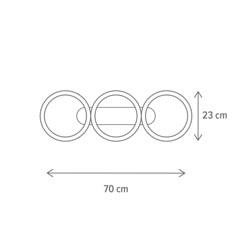 LUSTRĂ LED SUNSET PL3, TRANSPARENT, AURIU - Evolta Smart