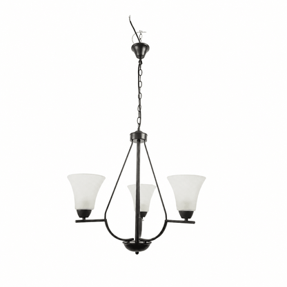 Lustra Midnight Negru+Alb 3xE27 40W - eVoltaSmart