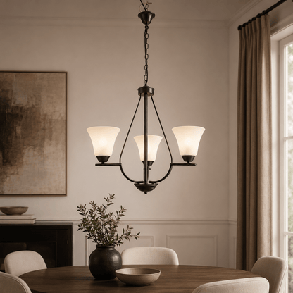 Lustra Midnight Negru+Alb 3xE27 40W - eVoltaSmart