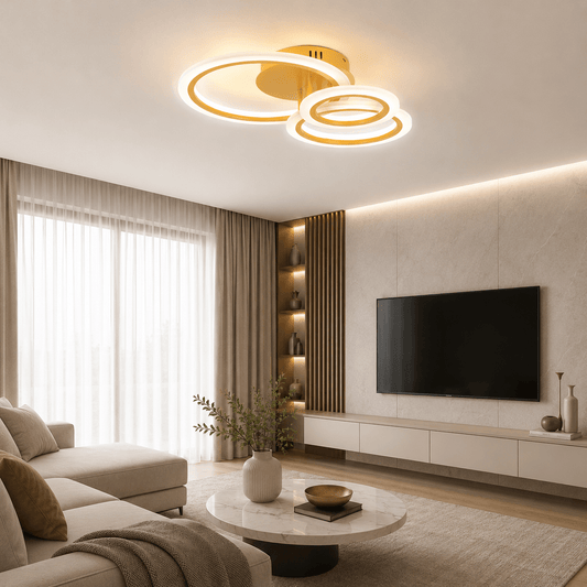 Lustra Oro LED 45W 50cm 3500-6000K cu telecomanda, Erste - eVoltaSmart