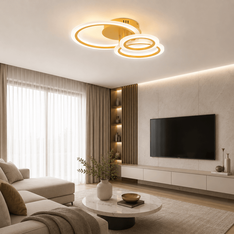 Lustra Oro LED 45W 50cm 3500-6000K cu telecomanda, Erste - eVoltaSmart