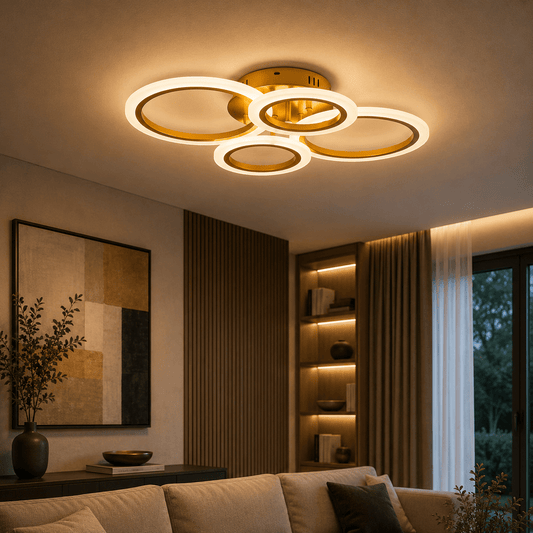 Lustra Oro LED 52W 56cm 3500-6000K cu telecomanda, Erste - eVoltaSmart