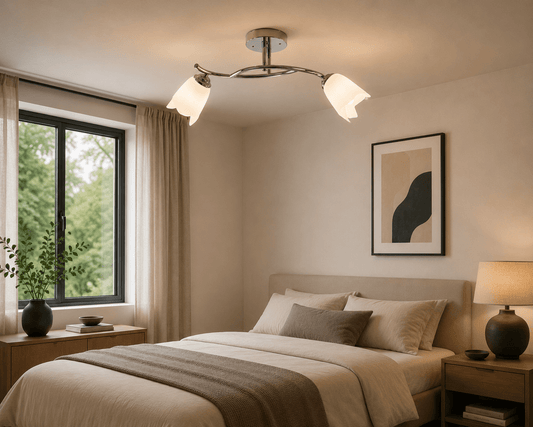 Lustra Silvia Crom+Alb - 60W - eVoltaSmart